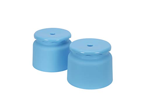 Image of All Time Plastics Frosty Bathroom Stool, Pastel Blue, 2 Pcs Set