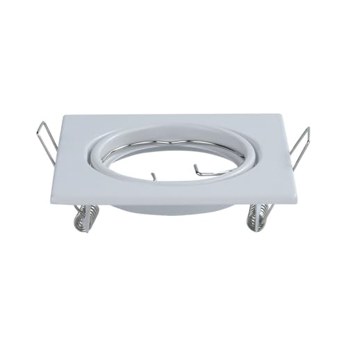 Portafaretto LED da Incasso Quadrato GU10 Colore Bianco (Box 2 Pezzi)