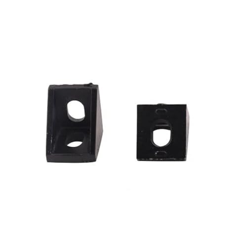 Attaches de support d'angle en forme de L profilé aluminium 2020 noir x5