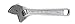 Channellock 804 4.5-Inch Adjustable Wrench, Chrome