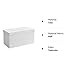Songmics LSF106 Baúl Puff - Taburete para Almacenaje Plegable Carga máxima de...