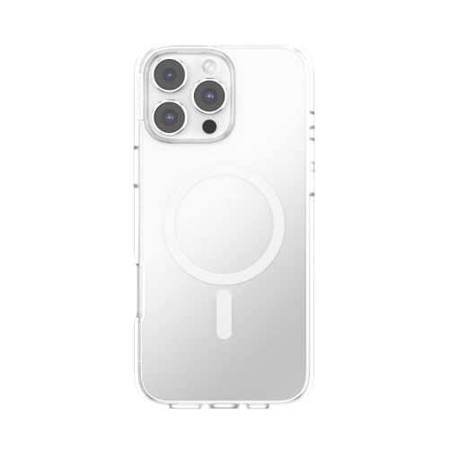 Image of POPSOCKETS Polycarbonate iPhone 16 Pro Max Clear Case Compatible with Magsafe, Phone Case for iPhone 16 Pro Max, Wireless Charging Compatible - Clear