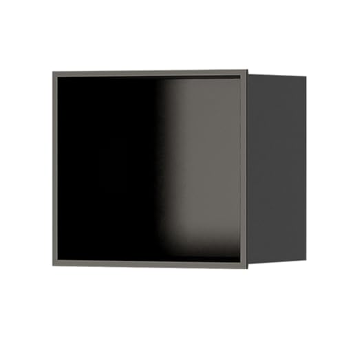 Niche murale encastrée noire en acier inoxydable pour douche haut de gamme