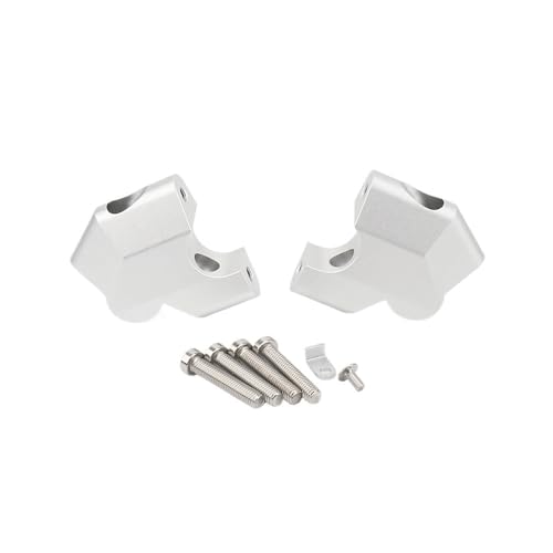 Elevadores de manillar en aluminio CNC plateado para moto Desert X 2022 y 2023