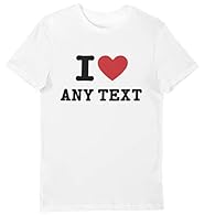 PERSONALISED I HEART - These are great gifts for women looking for an alternative tee and completly pesonalised HOW TO ADD YOUR I HEART TEXT - Simply click customise on the right side, then enter your custom text, you can also pick your size PROFESSI...