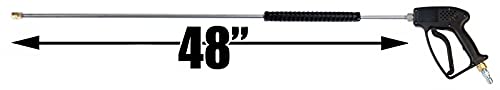 Giant 21250B 5000 Psi Pressure Washer Gun With 48In. Stainless Steel Deluxe Wand #TOP1