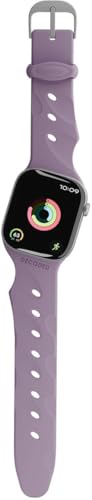 DECODED Ares Splice Buckle Band - Inclinaison ergonomique 21° - Grip O™ Antidérapant - Antimicrobien - Léger - Pour Apple Watch 38mm-42mm (Y compris Ultra 1 & 2) - Violet