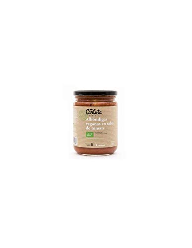 Albondigas Veganas en salsa de Tomate | BIO | Carlota Organic | 425 gr | Pack 2