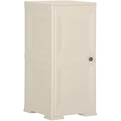 Dormitorio Muebles Cajoneras ZEYUAN Armario de plástico diseño, Comodas Y Cajoneras Dormitorio, Comoda Mueble, Armario Dormitorio, de Madera Crema 40x43x85,5 cm
