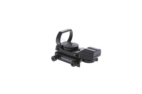 TRUGLO Red-Dot Open Sight Dual-Color 4-Reticle Black