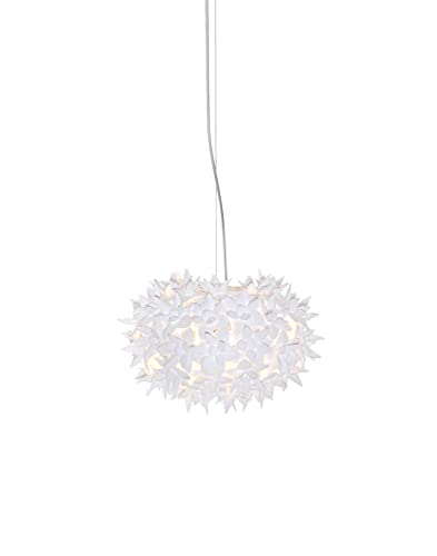 Kartell Bloom 0926003 S2, Lampada a Sospensione, Bianco, Ø 28
