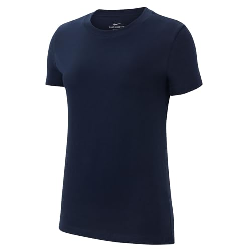 Nike Womens T-Shirt W NK Park20 SS Tee, Obsidian/White, CZ0903-451, S