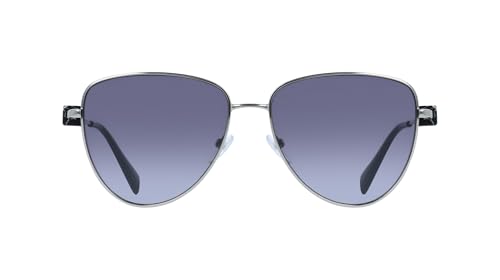 Lunettes Liu Jo argent | Lunettes de soleil mixtes pont 16 verre 58