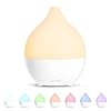 SALKING Diffusore di Oli Essenziali 100ml, Vaporizzatore Oli Essenziali con 8 Colori LED, Profumatore per Ambienti a Ultrasuoni Senza BPA, per Casa e Ufficio, Bianco