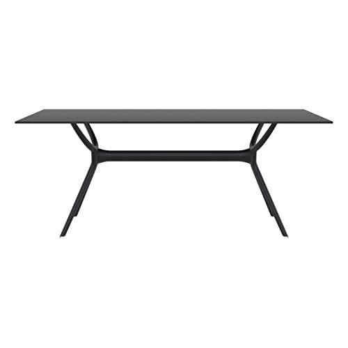 Compamia Air 71" Patio Dining Table In Black, Commercial Grade #TOP1