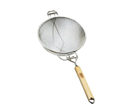 Passoire en métal étamé TableCraft 1021 de 21,4 cm conçue avec des finitions durables