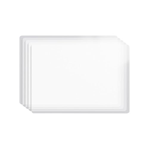 Costowns 5枚セット書き込みボード プラスチック下敷き板 勉強・事務用・業務用 クリア下敷き A4/A3サイズ 厚手PP製 防水/消しゴム跡防止 机マット複写板/書道練習/お絵描き/複写板対応 デスクパッド CT-117 (A3-ホワイト)