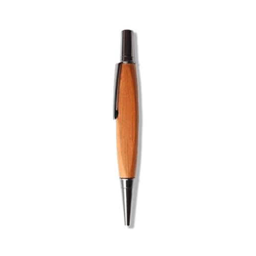 Bolígrafo de madera triangular +LUMBER: bolígrafo de bolsillo compacto en cerezo natural