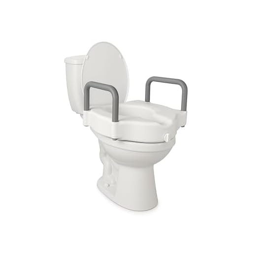 Mobiclinic®, Raised Toilet Seat with Handles, 10 cm, European Brand, Toilet Seats, Padded Armrests, with Handles, Bath Aids, for Elderly People, Disabled, Reduced Mobility, Comfort, Cibeles