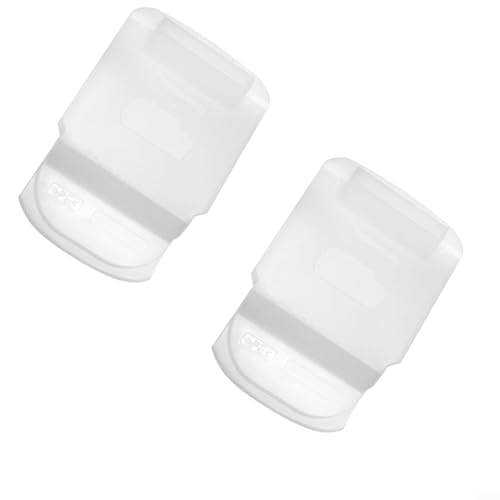 Image of Glewi 2 Pack Plastic Battery Cover for BL1830 BL1840 BL1850, Dust Proof Shell with Heat Dissipation Design, White Protective Case for 18V