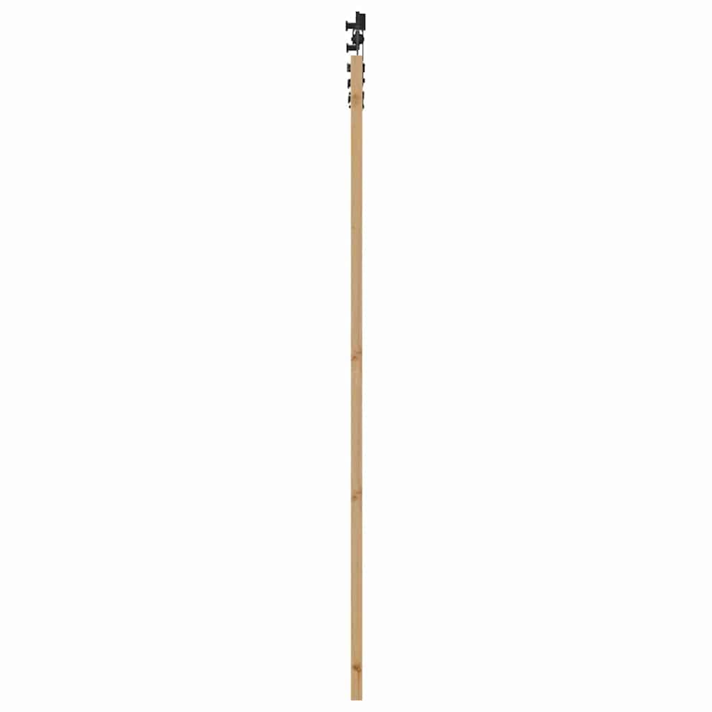 Drzwi przesuwne ORKDAL z litego drewna sosnowego i szkła, naturalnie czarne, 93 x 211 cm, do wnętrz, ciche przesuwanie, zajmuje mało miejsca, nowoczesne wzornictwo