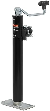 CURT 28356 Weld-On Pipe-Mount Swivel Trailer Jack, 5,000 lbs., 15...