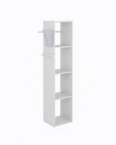 Easy Track Utility 5-Shelf Kit Closet Organizer, Weathered Grey