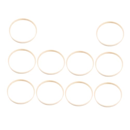 IWOWHERO 10Pcs DIY Embroidery Hoops Craft Tools for Manual Sewing Cross Stitch Projects Home Decoration Versatile for Beginners and DIY Enthusiasts