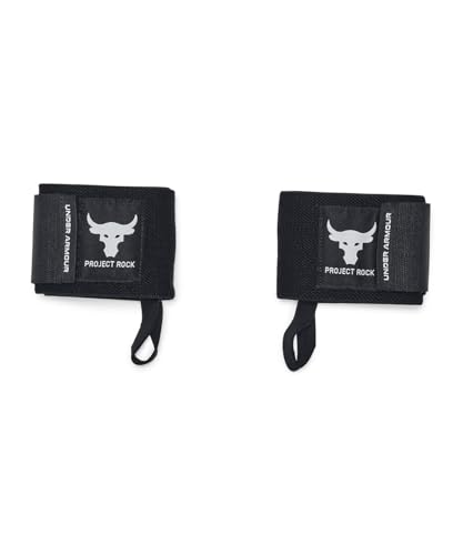 [A_[A[}[] Xgoh Y UA Project Rock Wrist Wraps 6006059-001 001 12 INCH