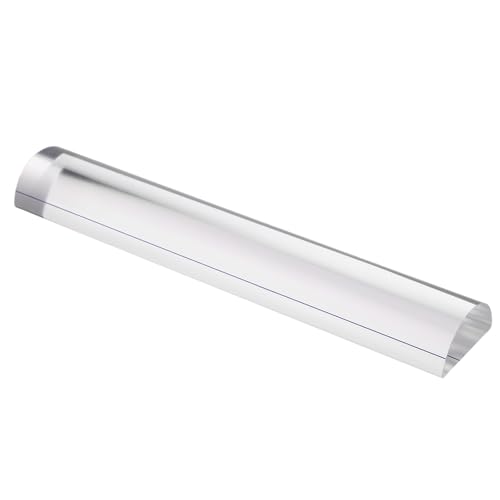 SHINEOFI Règle Loupe en Acrylique Transparente 16 Cm avec Lignes de Guidage, Grossissement Net pour Lecture de Petits Caractères, Outil de Bureau Multifonction pour Étudiants et Personnes