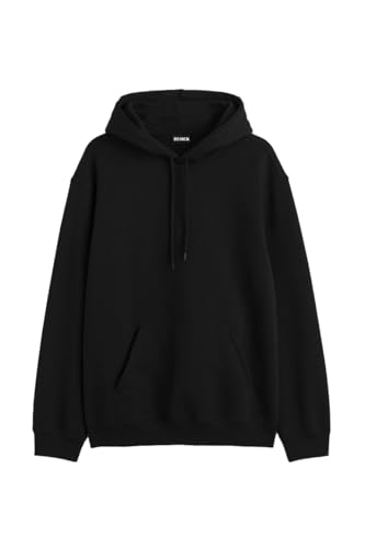 Image of Besick Winter Wear Cotton Oversized Relax Fit Plain Drop Shoulder Hooded Neck Unisex Hoodie