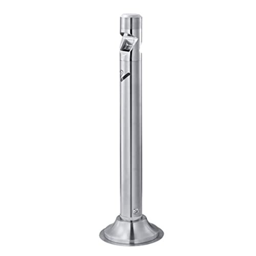 Colonne de suie et grand cendrier commercial en métal pour zone fumeur public