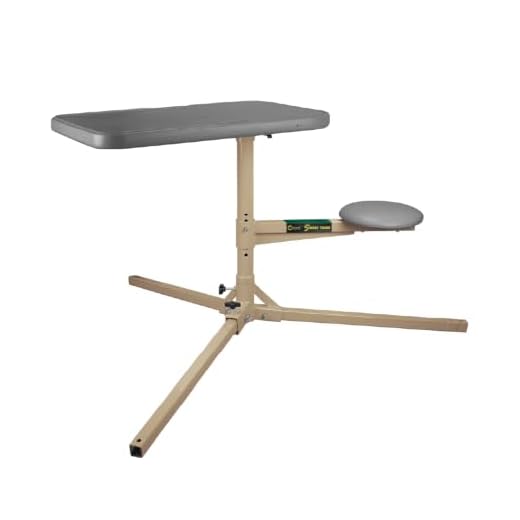 Caldwell Stable Table with Ambidextrous Design, 360 Degree Rotation and Weatherproof Synthetic Top and Seat for Outdoor, Range, Shooting and Cleaning