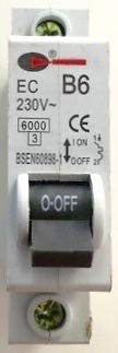 CGD Lewden B6 MCB 6 Amp Type B miniature circuit breaker