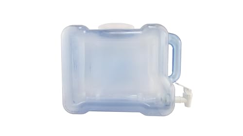 New Wave Enviro Products BPA Free Tritan Bottle, 2 Gallon Refrigerator with BPA Free Spigot and Integrated Handle, Refrigerator Dispenser Bottle, light blue