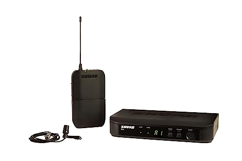 Shure - Sistema de radio con transmisor de bolsillo y micrófono de lava CVL (BLX14E/CVL-K14)