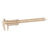 ABOOFAN Starres Holzlineal für präzise Messung, klare und widerstandsfähige Gravur, tragbares Werkzeug für Künstler Architekten und Ingenieure