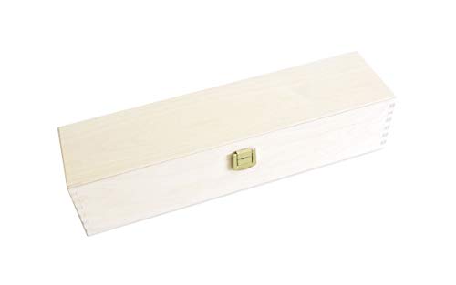 Weinkiste - Klappkiste - Geschenkbox Holz - Aufbewahrungsbox für Geschenke - ideale Geschenkbox - Holzkiste mit Klappdeckel - Holzbox aus Birkensperrholz...