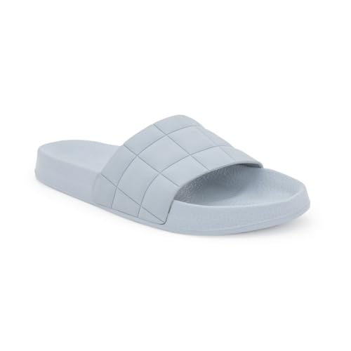 Image of Red Tape Womens Sliders in Slate Blue | Casual Pool Sliders | SLATE BLUE | 3 UK