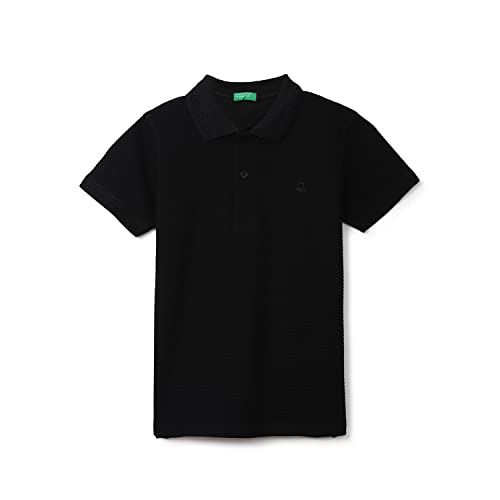 Image of United Colors of Benetton Boy's Solid Regular Fit T-Shirt