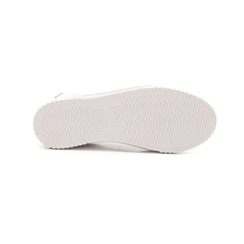 Tênis Flatform Calcanhar Metalizado Vizzano (Branco/Dourado, BR, Adulto, Numérico, 36)