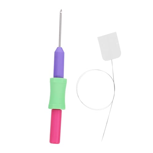 Angoily 1 Set Punch Needle Pen 3 Color Splicing 5 Variable Versatile Embroidery Accessory