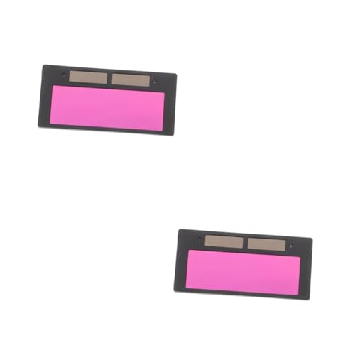 Gatuida 2 Lentes De Oscurecimiento Automático Accesorios Para Gafas Máscara De Lente De Soldadura Suministros De Soldadura Casco De Soldador Lente De Automatización Filtro Sombra