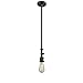 Innovations 206-BK Bare Bulb 1 Light Mini Pendant Part of The Franklin Restoration Collection, Matte Black