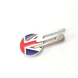  ARGYJAE 1x 3D Metal S uk Bandera en troncal trasero etiqueta cuerpo emblema creativo distintivo decoración for Xf x- Tipo S-Type F-ritmo Estilismo de coche (Color Name : Chrome red)