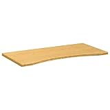 Schreibtischplatte aus Bambus, 110 x 55 x 2,5 cm, natürliche Tischplatte