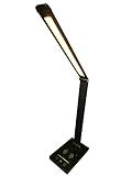 Generic Athena Technologies Desk Lamp with Wireless Charger Premium Wireless Charger Desk Lamp for Office Desk Nightstand Office Table Lamp Modern and Minimalist Design USB Rechargeable Black