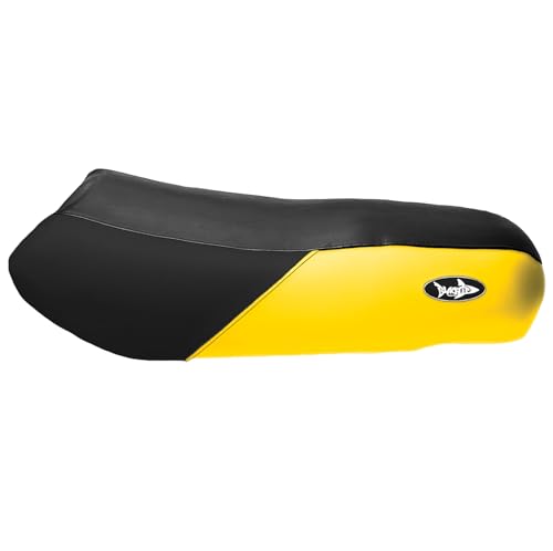 BlackTip Jetsports Vinyl Seat Cover Compatible with Kawasaki 1998-2003 ZXI 1100 Jet Ski (Yellow/Black)