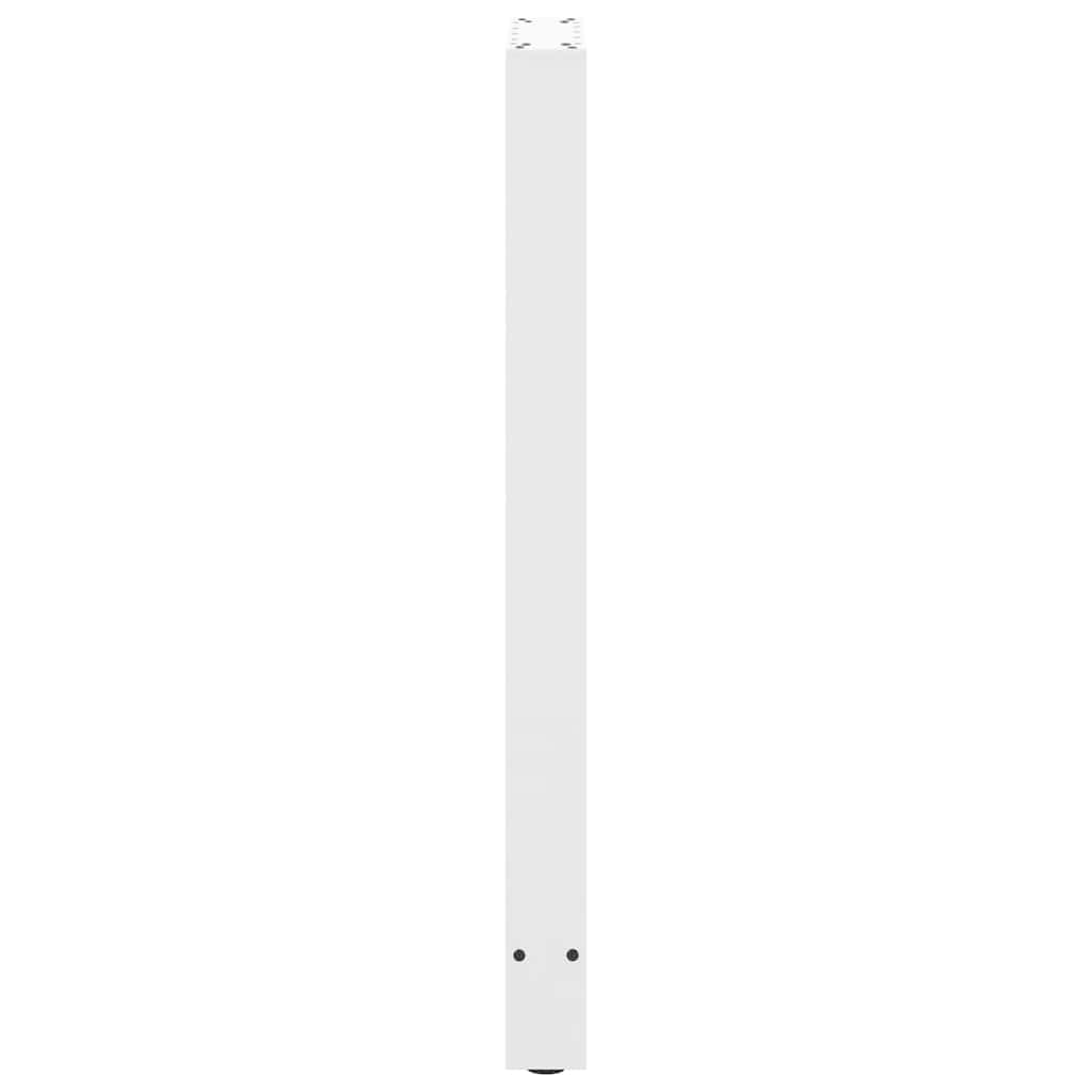 vidaXL Patas para Mesa de Bar Blancas (2 Unidades, 50 x 100-101 cm, Acero)