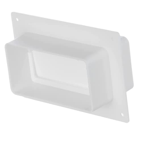Preisvergleich Produktbild 110x55mm Flachkanal Lüftungssysteme - Kanalverbinder mit Rückstauklappe - Verbinder mit Flansch
